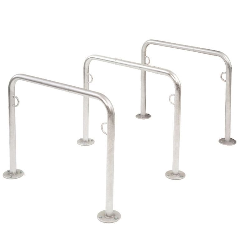 Fietsaanleunbeugel 2 fietsen Trust 75 cm - 3 stuks