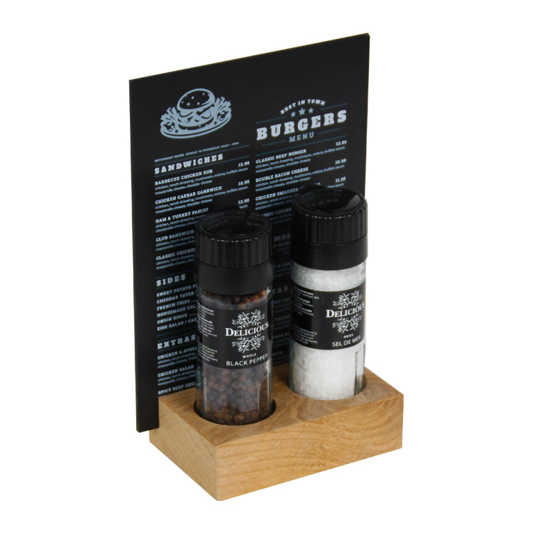 Menukaarthouder BLOC Eiken Small - Ø 44 mm