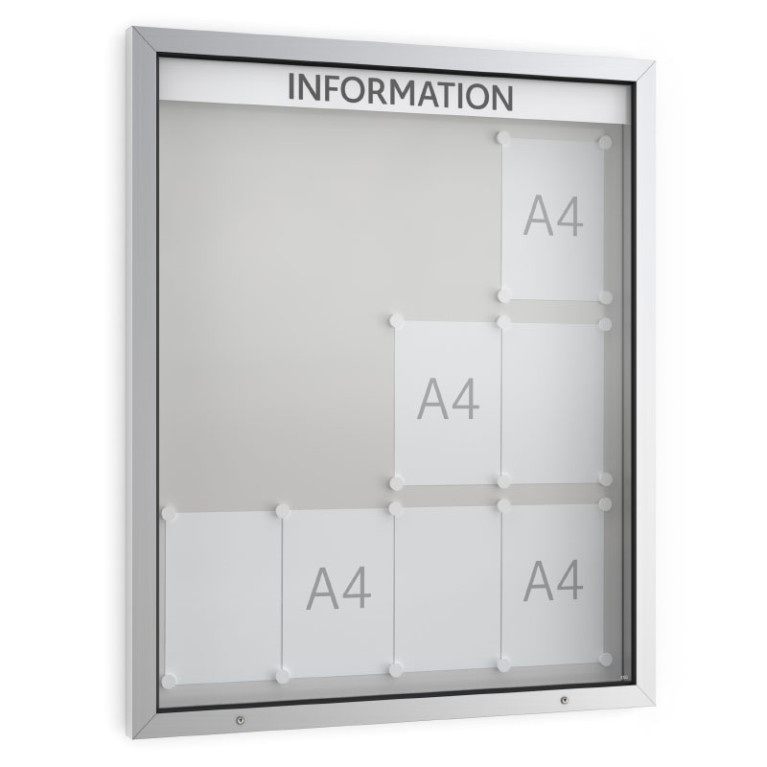 Informatiekast Buiten Draaideur 12x A4 Economy