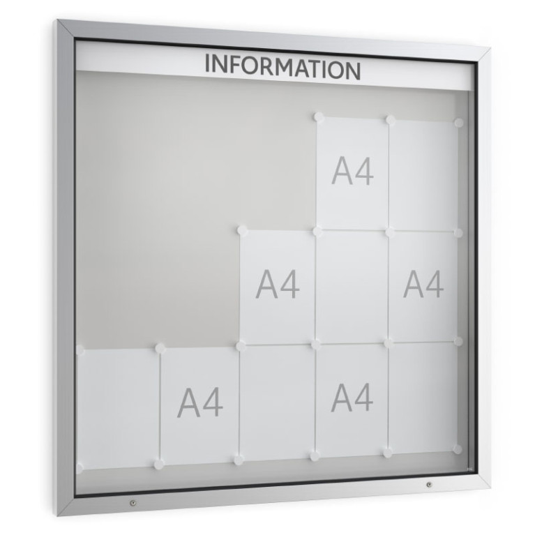 Informatiekast Buiten Draaideur 15x A4 Economy