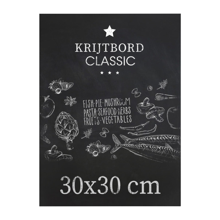 Krijtbord Classic 30x30cm Verticaal en Horizontaal