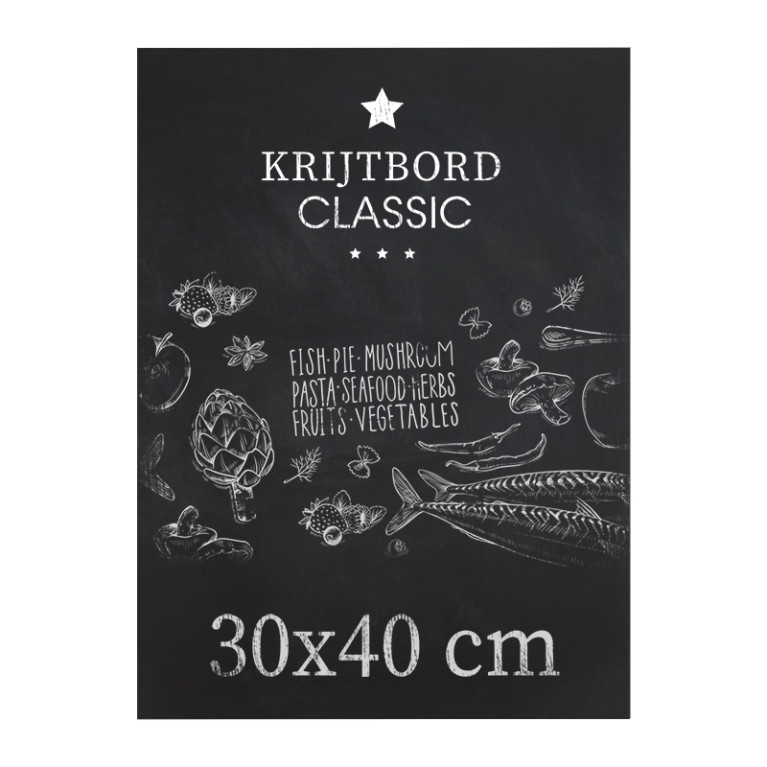 Krijtbord Classic 30x40 cm Horizontaal