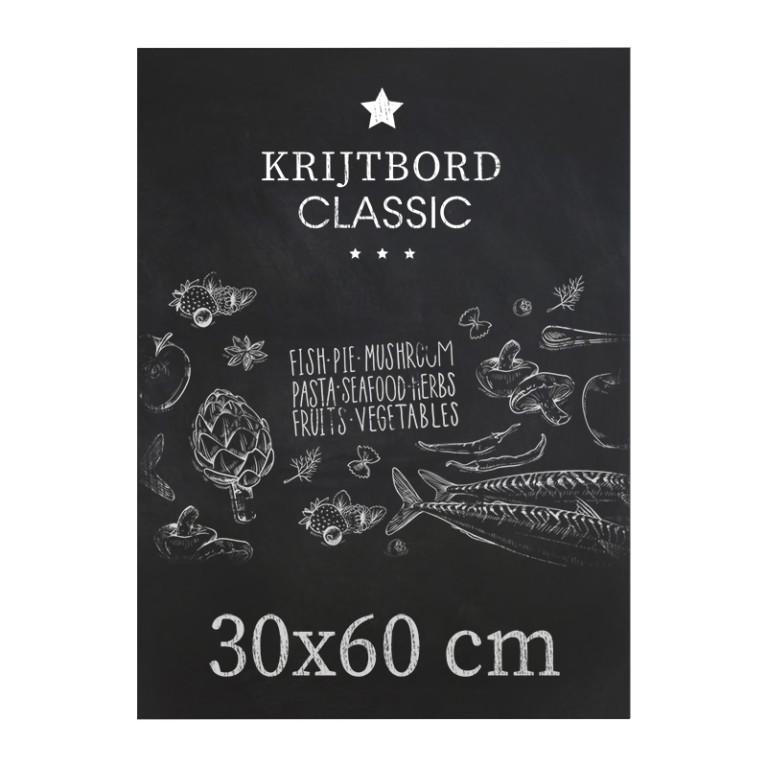 Krijtbord Classic 30x60 cm Zonder Ophangsysteem