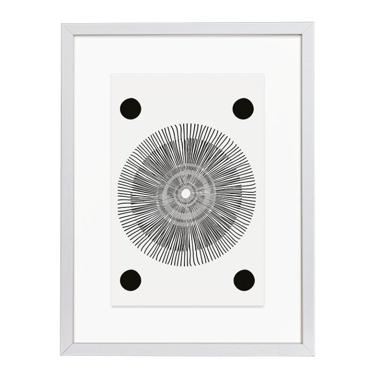 Wissellijst Hout Wit A2 - Art Print en Passe Partout
