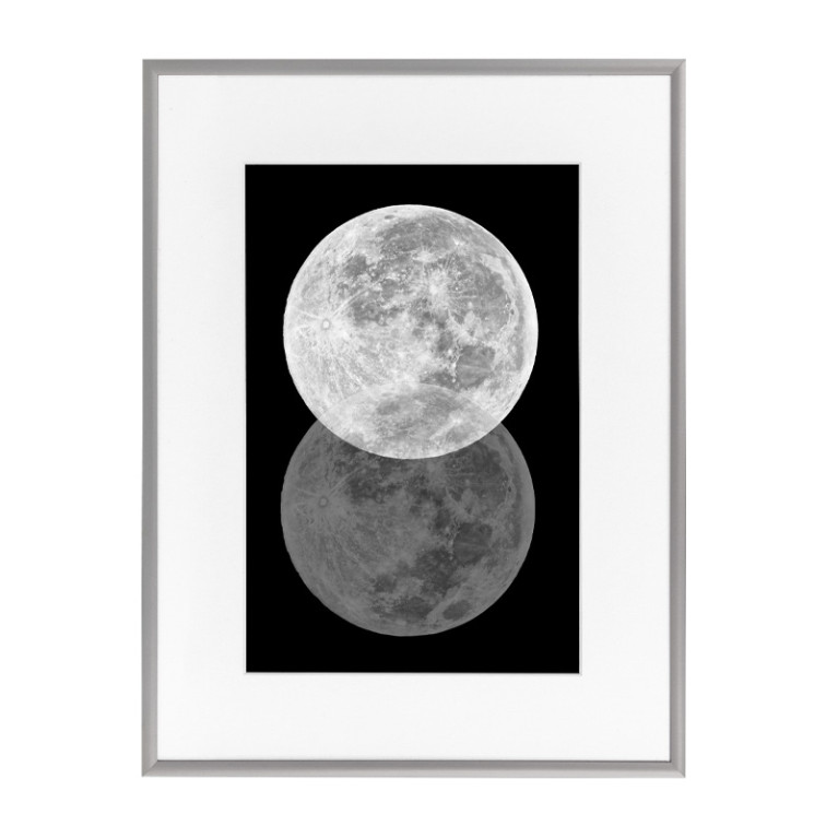 Wissellijst Budget Zilver 60x70cm met print