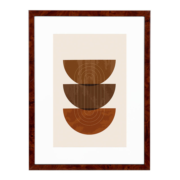 Wissellijst Wortelnoten A4 - Art Print en Passe Partout