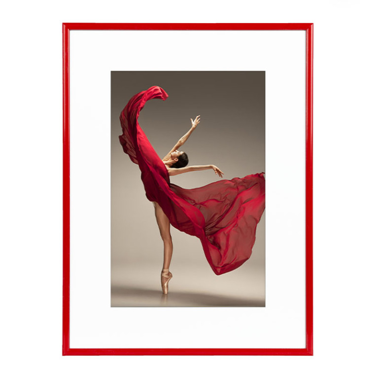 Wissellijst Rood 30x40 cm - Art Print en Passe Partout