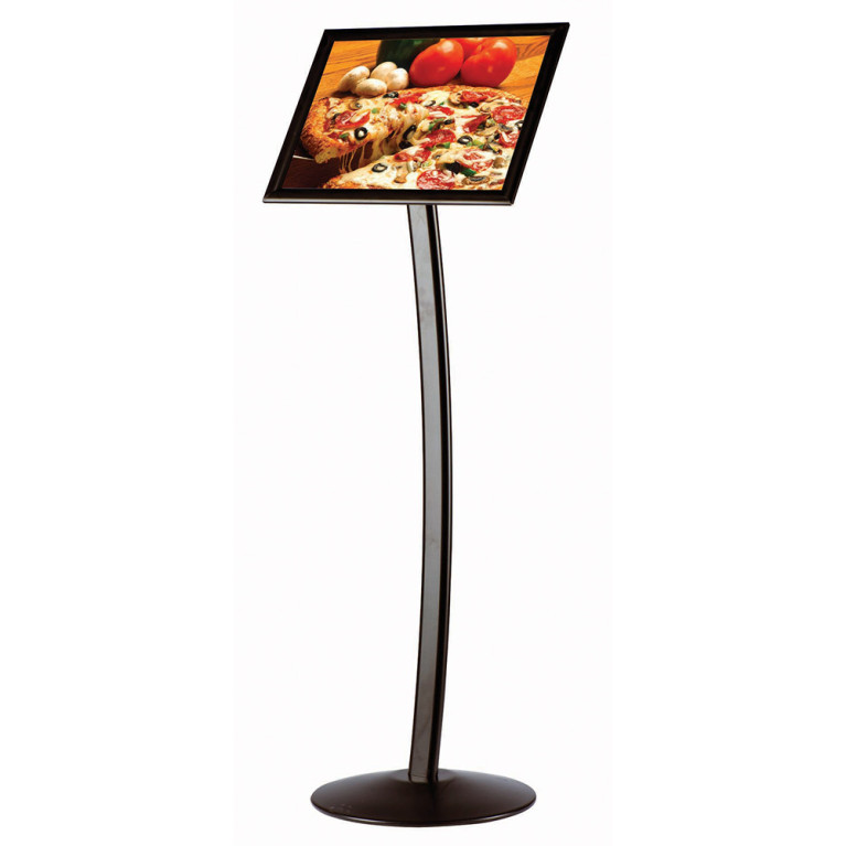 Menubord Triton Curved A4 Zwart - Portrait & Landscape