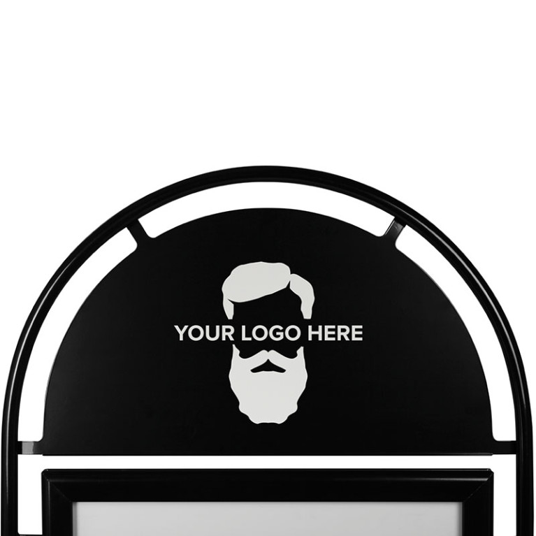 Bedrukt Topbord Round Tube B2 - Black