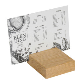 BLOC Cardd - Menukaarthouder Eikenhout 105x120x35 mm