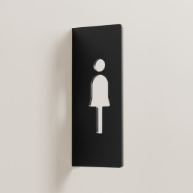 Oacklux Toiletbord Restro Zwart - Vrouw