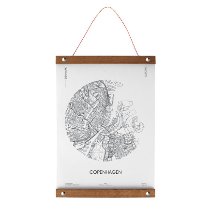 Posterhanger Hout Nikkel 60 cm