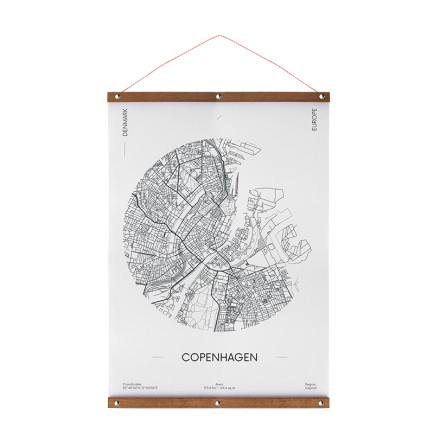 Posterhanger Hout Nikkel 70 cm