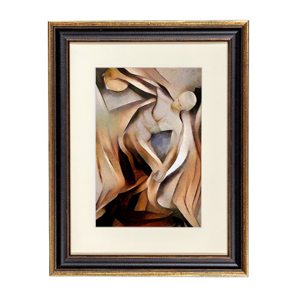 Fotolijst Venice Zwart/Goud 60x70 cm - Art Print en Passe Partout