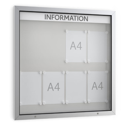Informatiekast Buiten Draaideur 8x A4 Economy