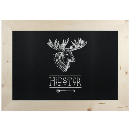 Krijtbord Hout Blank 40x60cm Overview Sfeer