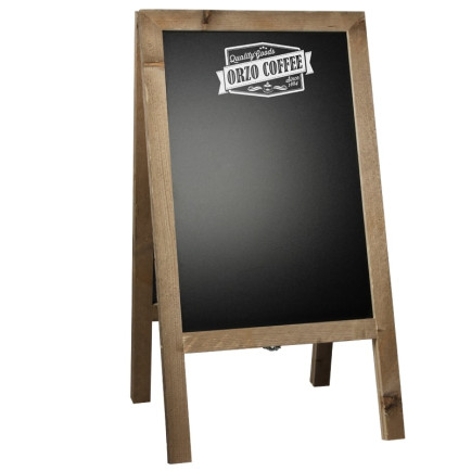 Krijtstoepbord Steigerhout 46x80cm Overview Sfeer