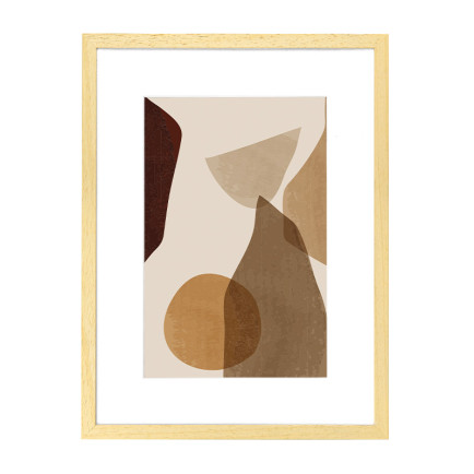 Wissellijst Hout 50x70 cm - Lijst met artwork en passe partout