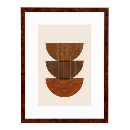 Wissellijst Wortelnoten 40x40 cm - Art Print en Passe Partout