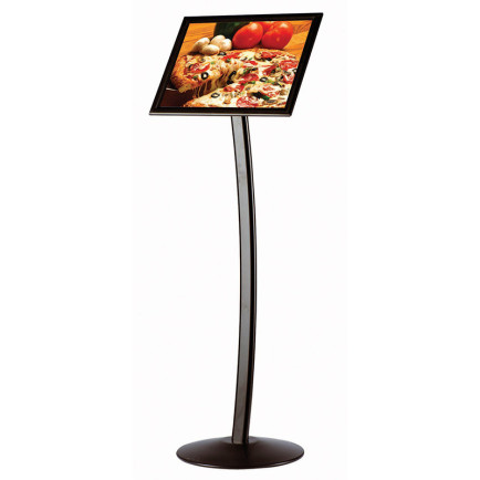 Menubord Triton Curved A3 Zwart - portrait & landscape