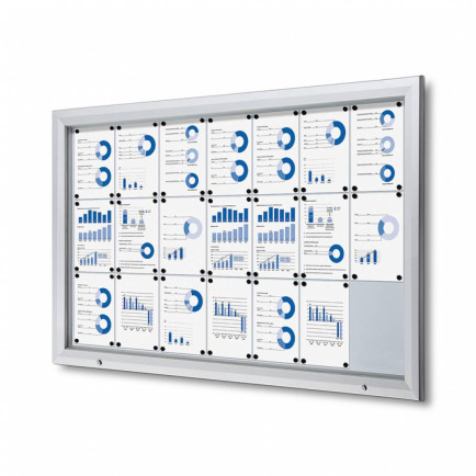 Informatiekast Buiten Whiteboard 21x A4