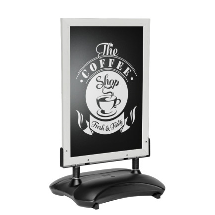 Stoepbord ChalkPro Wit 80x105 cm sfeer