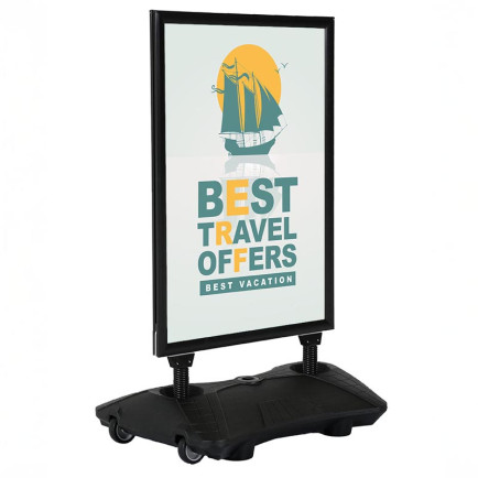 Stoepbord SwingAdvance Black A1